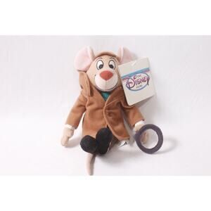 Disney Store Basil The Great Mouse Detective Plush Bean Bag ~ 260425-WH M-01-04